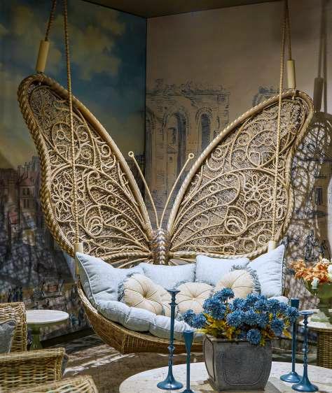 Sabrina Peacock Swing Chair